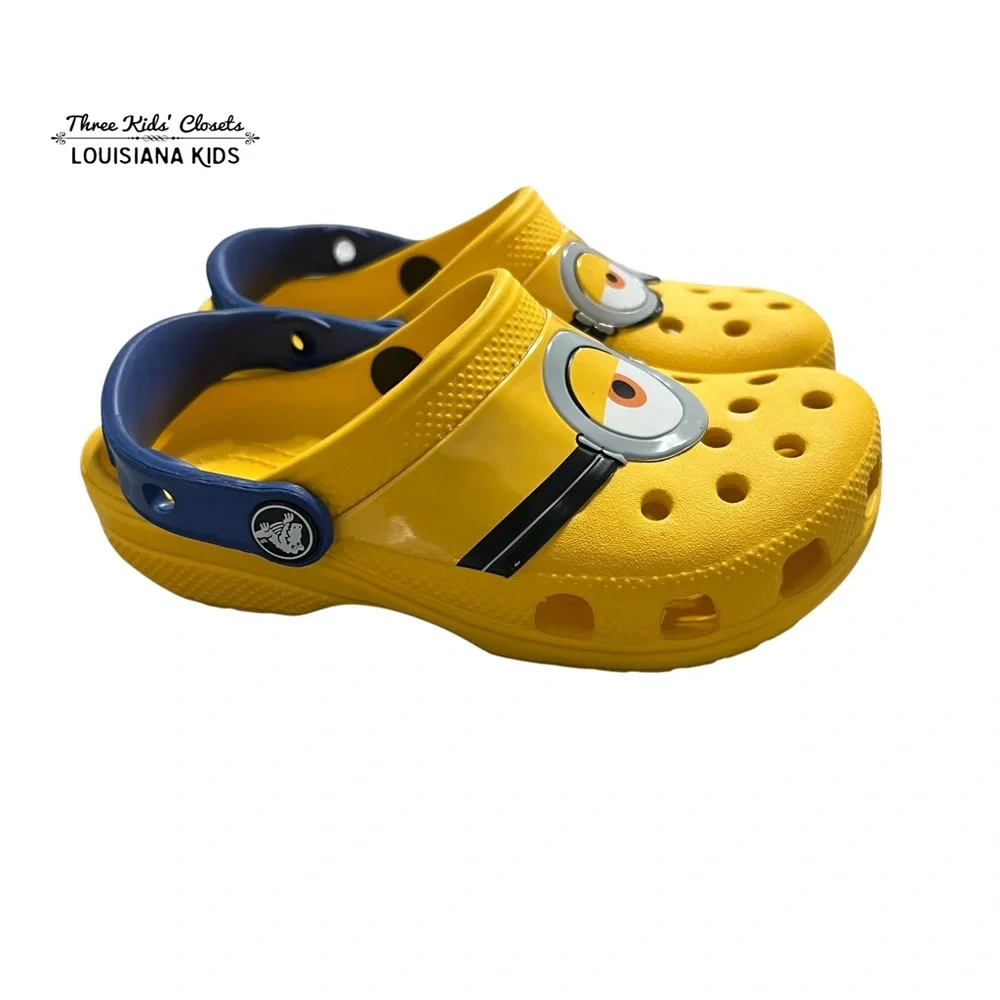 CROCS C12 Funlab “I Am Minions”Despicable Me Classic Clog Sandals Water Shoes